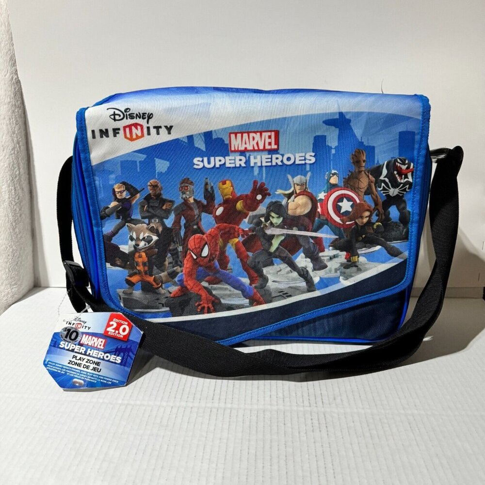 Disney Infinity Marvel Super Heroes Carrying Case Bag Disc Album Holder Set NWT